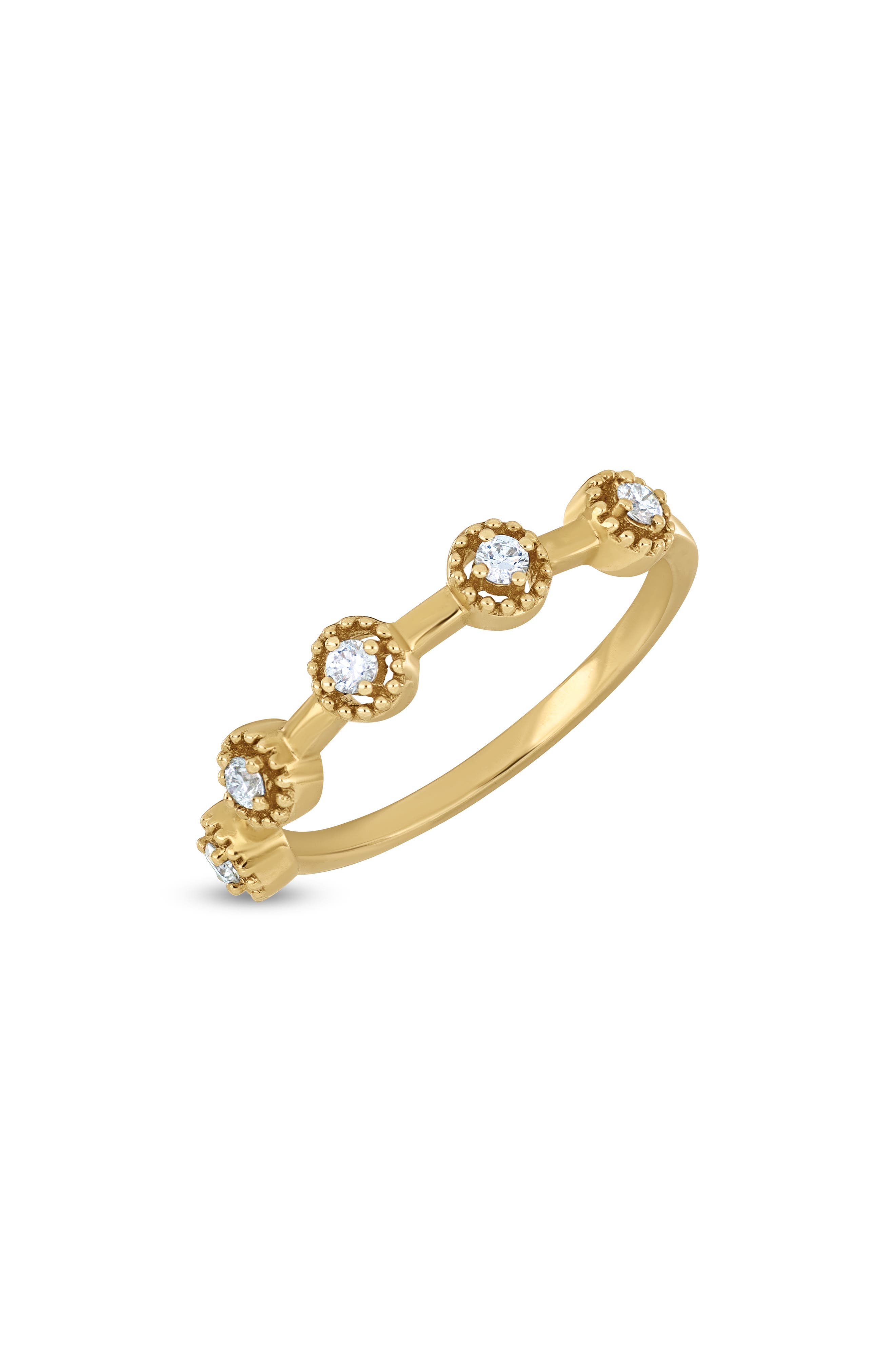 Bony Levy Monaco 18K Yellow Gold Diamond Stackable Ring
