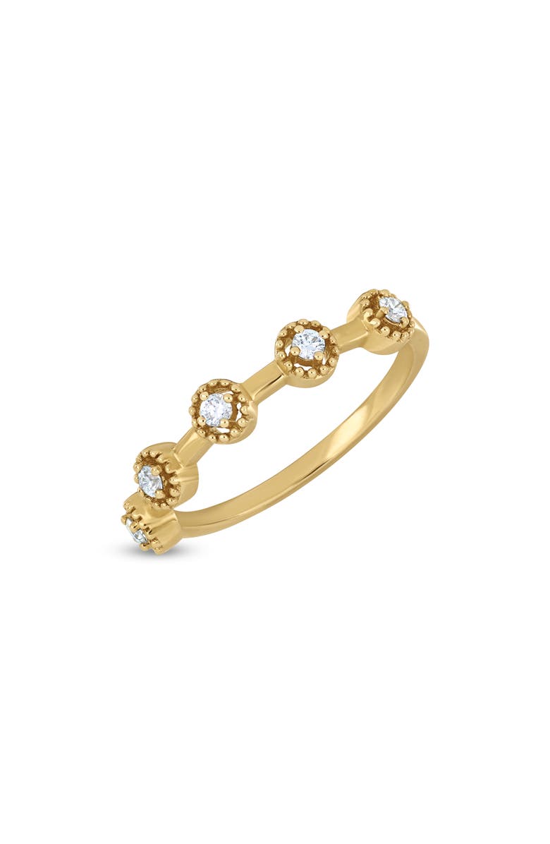 Bony Levy Monaco 18K Yellow Gold Diamond Stackable Ring, Main, color, 18Ky