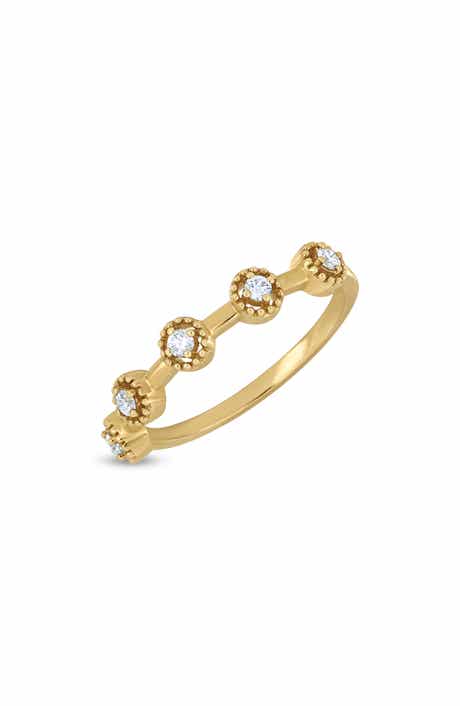 Bony Levy Monaco 18K Yellow Gold Diamond Stackable Ring