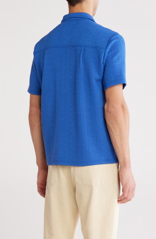 Fleece Factory Geometric Jacquard Button-up Shirt