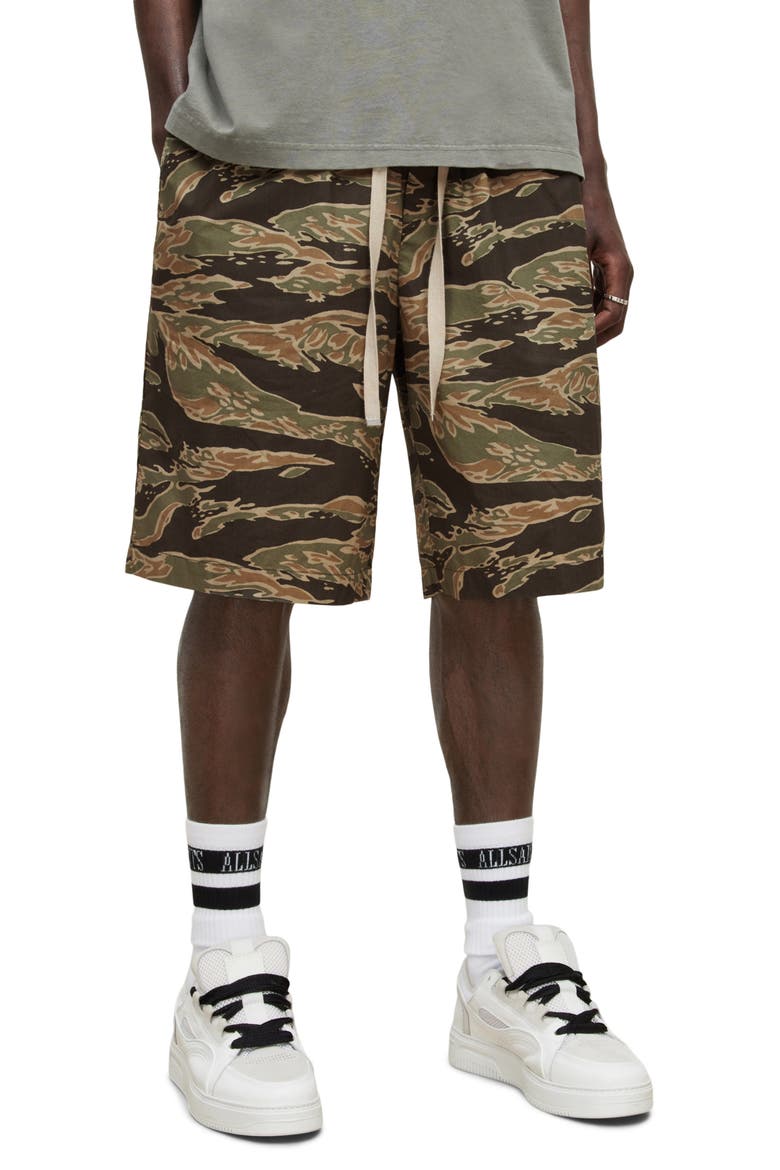 Casper Cotton Shorts, Main, color, TIGA CAMO