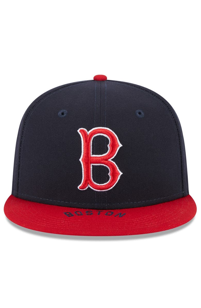 New Era Men's New Era Navy/Red Boston Red Sox On Deck 59FIFTY Fitted Hat, Alternate, color, Navy