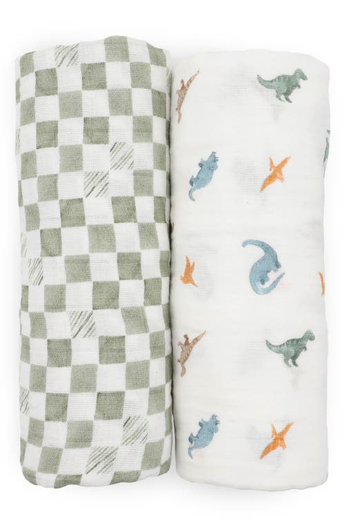 Little Unicorn 2-pack Organic Cotton Muslin Swaddle Blanket In Multi