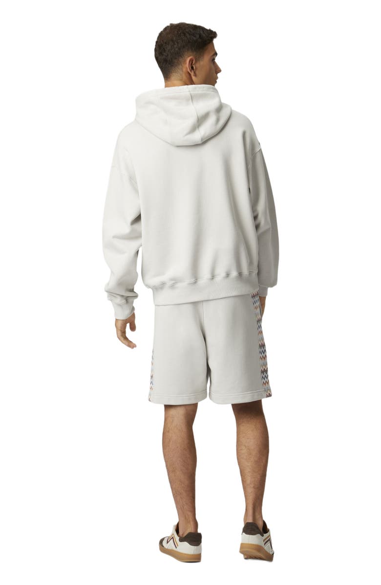 Missoni Cotton Shorts With Zigzag Insert, Alternate, color, White