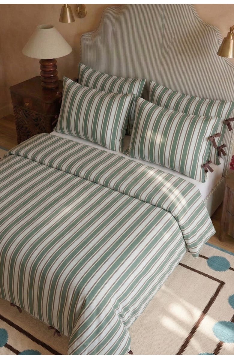 TBCo Cotton Striped Bedding Set, Alternate, color, Blue Stripe