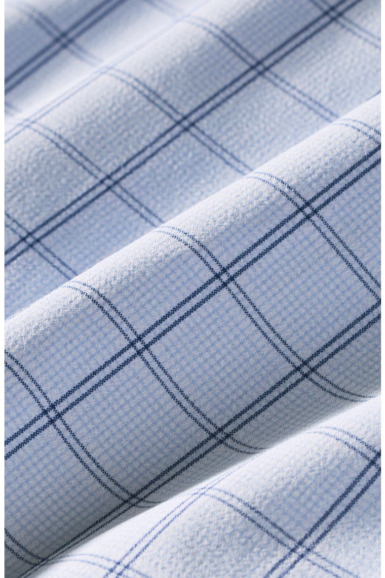 Leeward Performance Plaid Dress Shirt, Alternate, color, CLOUD BLUE HAMPTON PLAID