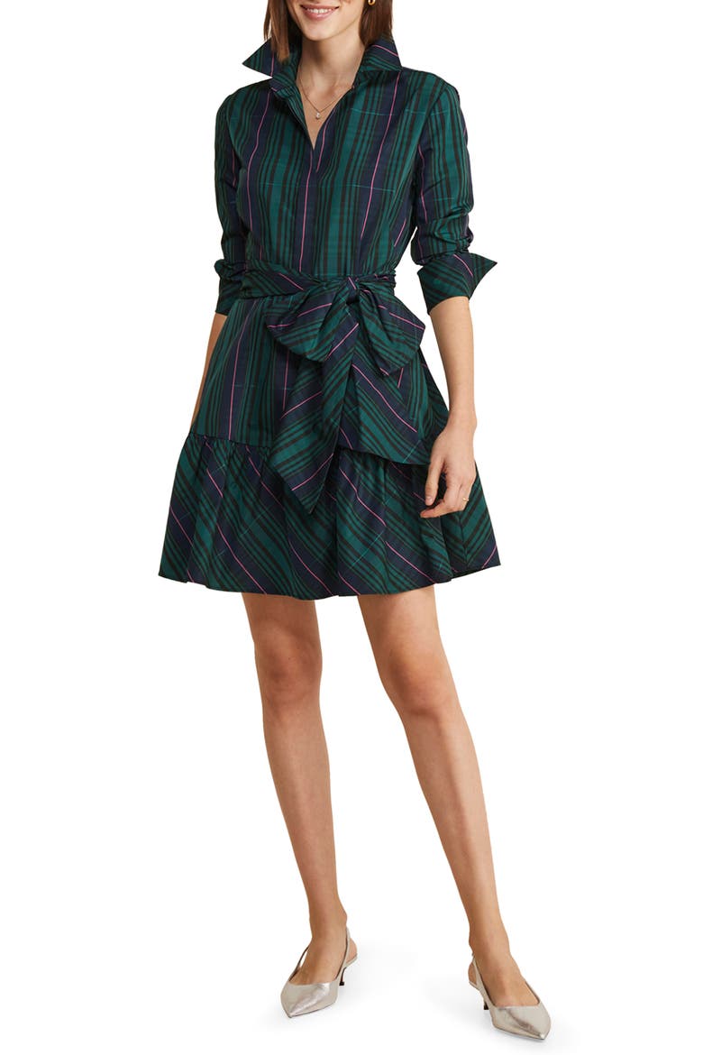 vineyard vines black dress Watch Tartan Long Sleeve Taffeta Shirtdress (Women) Vineyard Vines. women’s red party wear dress Long Satin Evening Dress Size:7-8 Y
