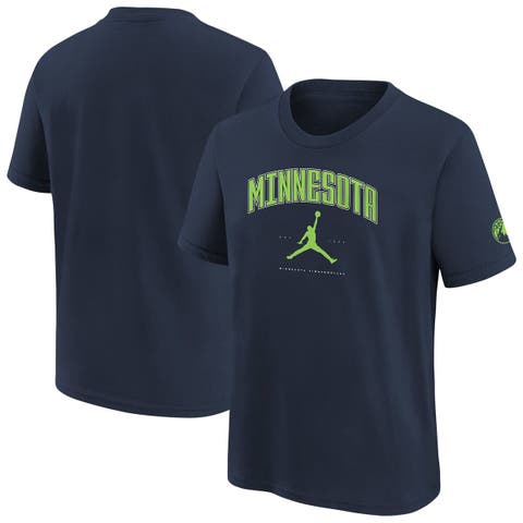 Youth Jordan Brand Navy Minnesota Timberwolves Essential Cities T-Shirt