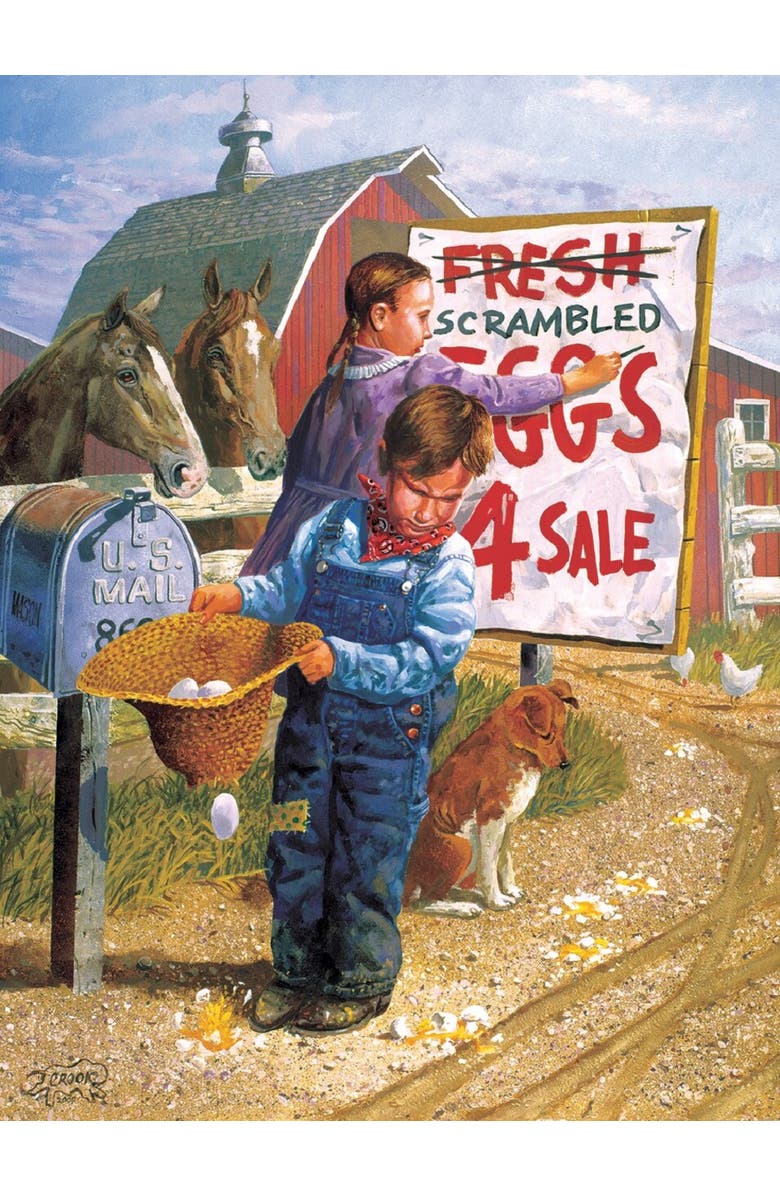 Sunsout Scrambled Eggs 500 piece Jigsaw Puzzle for Adults, Alternate, color, Multicolor