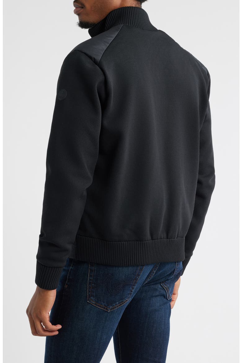 Sedum Water Repellent Mixed Media Jacket, Alternate, color, BLACK