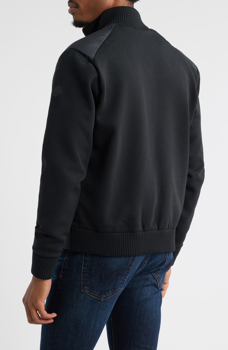 Save The Duck Sedum Water Repellent Mixed Media Jacket, Alternate, color, Black