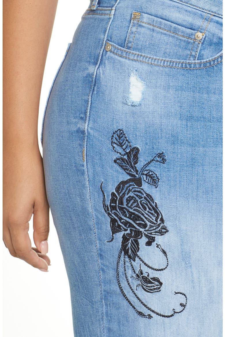 High Rise Straight Crop Jeans, Alternate, color, AFFECTION