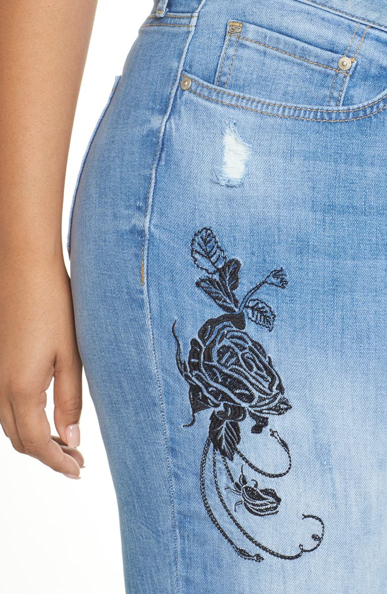 Seven7 High Rise Straight Crop Jeans, Alternate, color, 