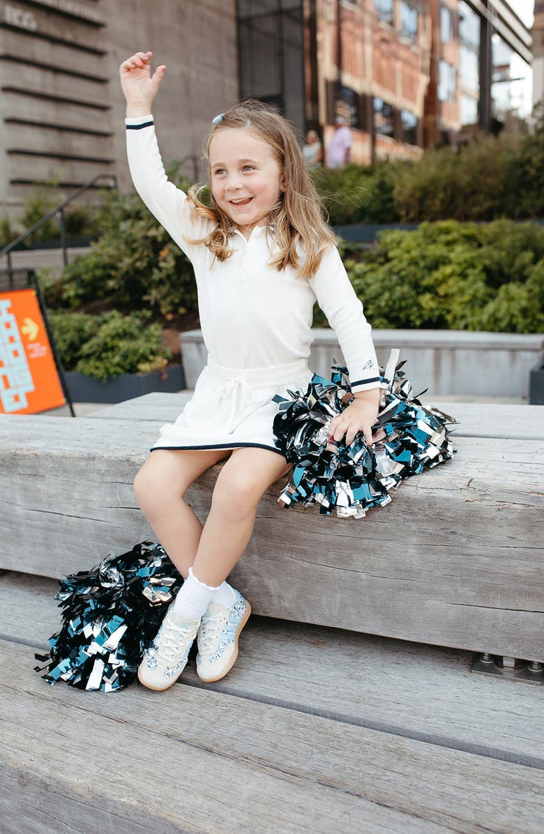 Little Paper Kids Billie Sweater Skirt, Alternate, color, Off White / Navy