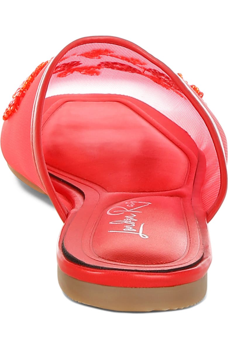 LONDON RAG Nahra Embellished Mesh Mule, Alternate, color, Red