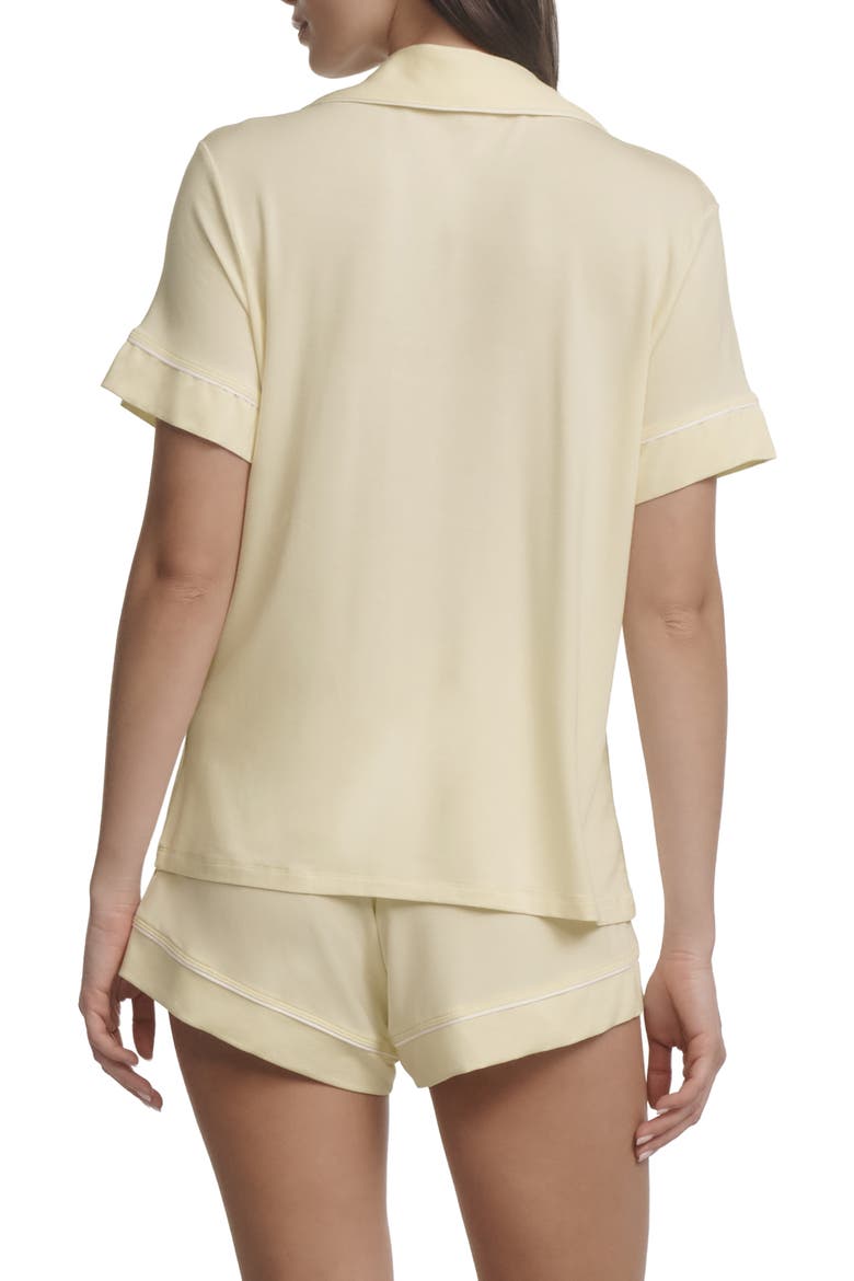 Gisele Relaxed Short Pajamas, Alternate, color, BUTTERCREAM/IVORY