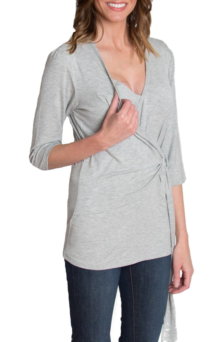 Udderly Hot Mama Whimsical Nursing Wrap Top, Alternate, color, 