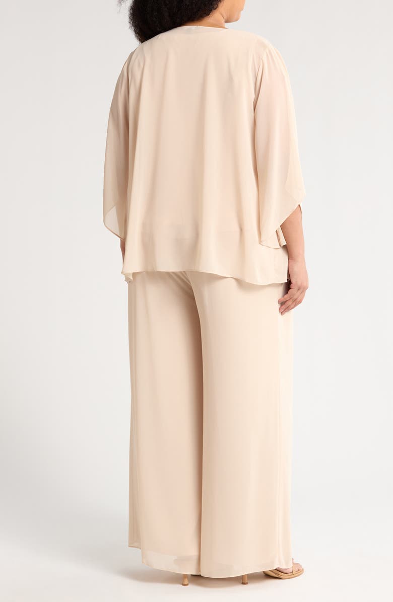 Marina Chiffon Top, Jacket & Pants Set, Alternate, color, 