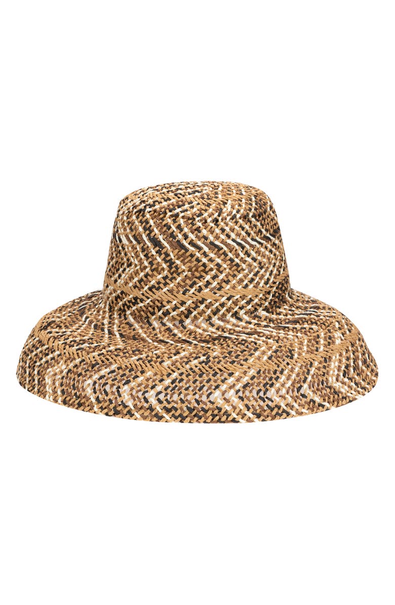 San Diego Hat Briza Open Weave Round Crown Hat, Main, color, 