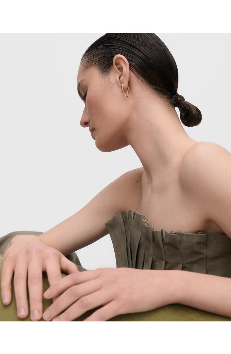 PDPAOLA Vento Mini Hoops, Alternate, color, Gold