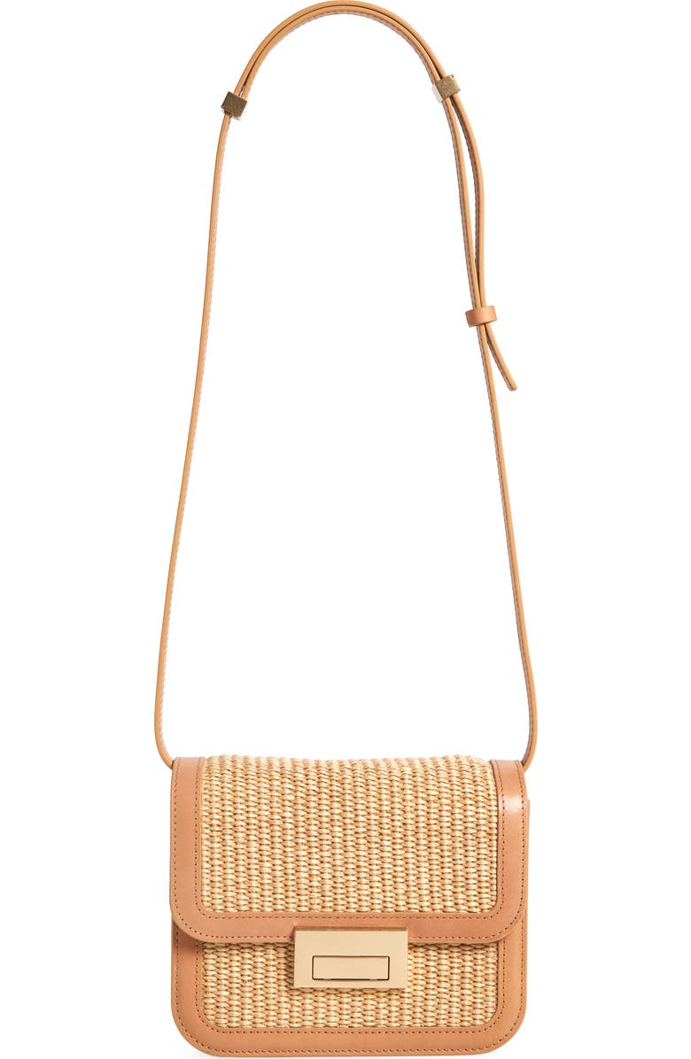Loeffler Randall Woven Crossbody Bag, Main, color, Natural/ Honey