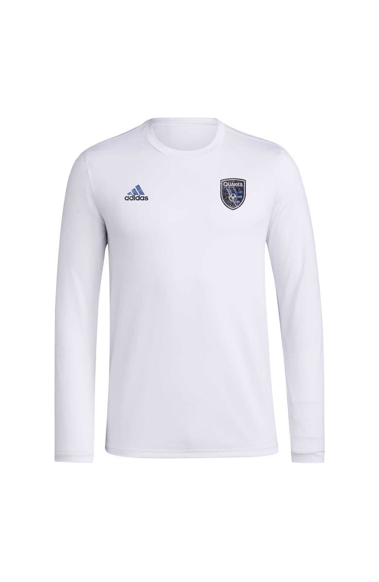 adidas Men's adidas White San Jose Earthquakes Local Stoic Long Sleeve T-Shirt, Alternate, color, White