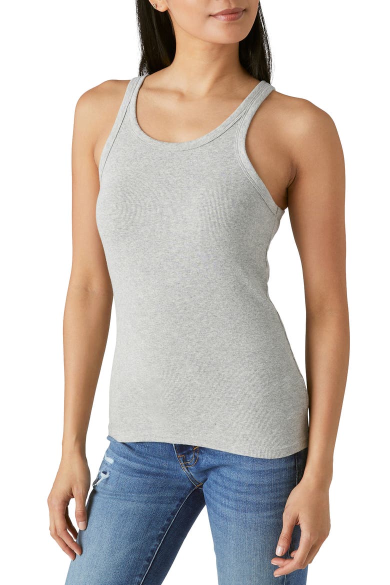 Essential Cotton Rib Tank, Alternate, color, LIGHT HEAT