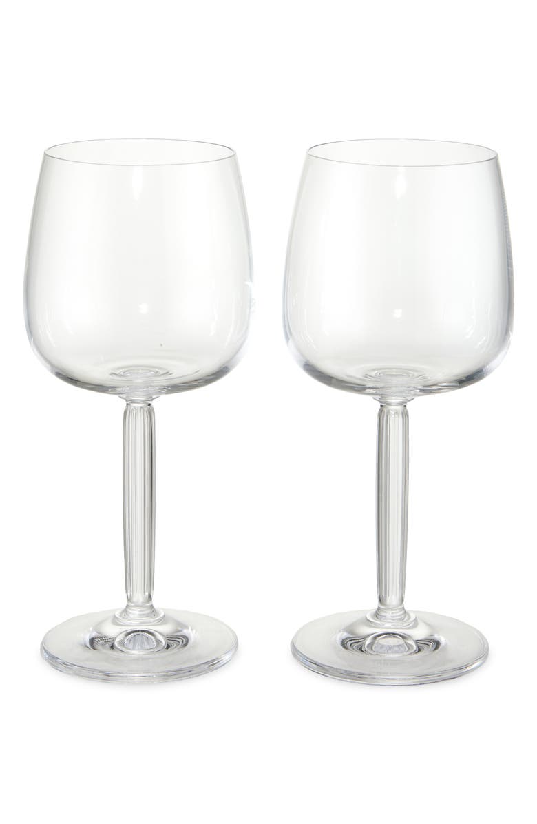 Kahler Hammershøi Set of 2 White Wine Glasses, Main, color, Clear