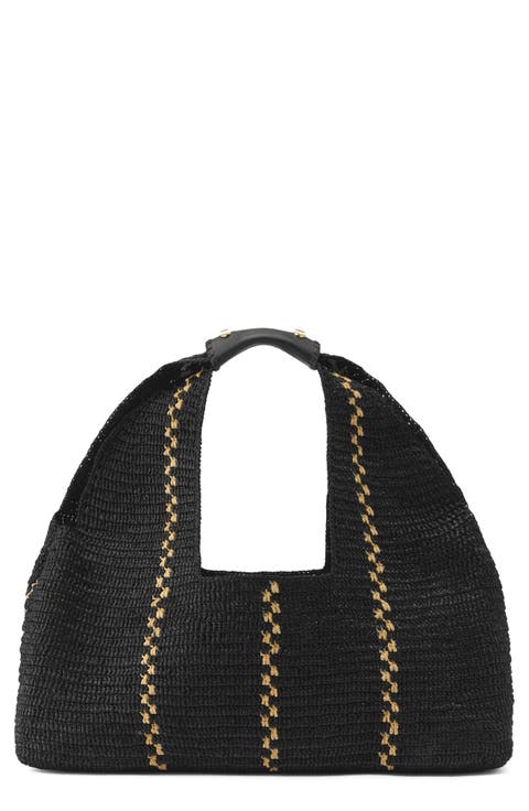 Euphoria Raffia Tote