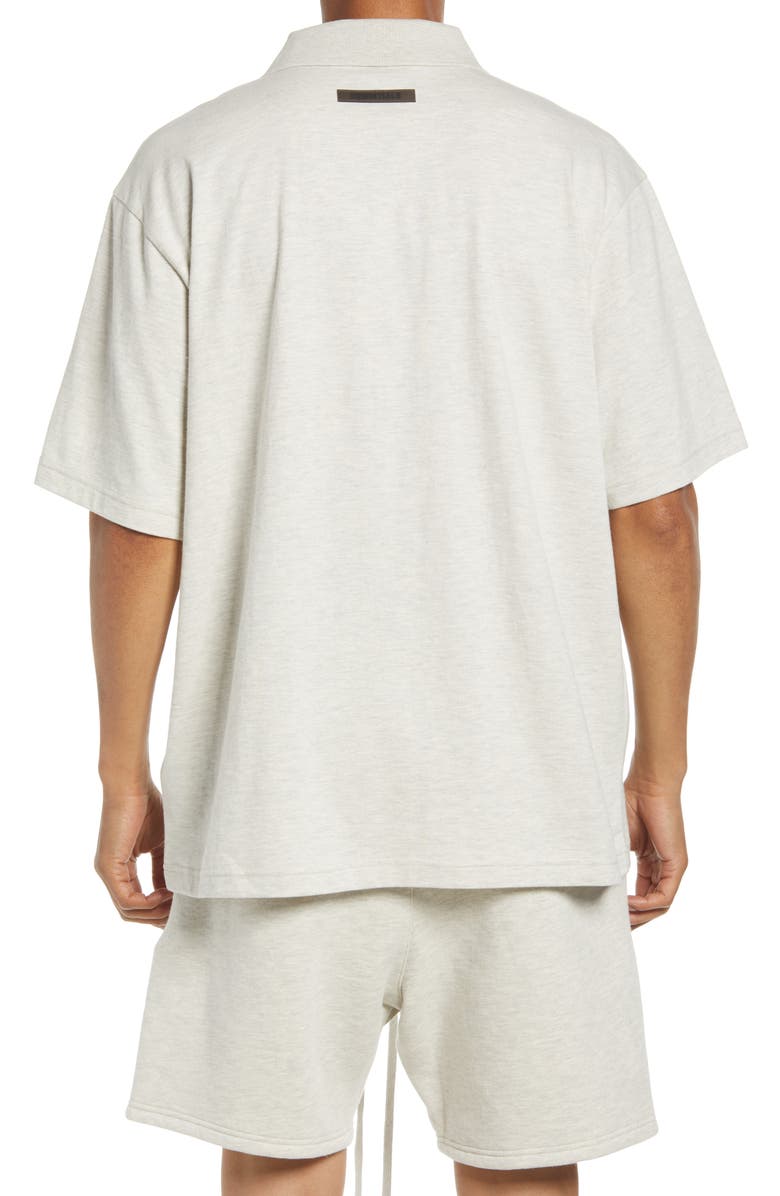 Fear of God Essentials Cotton Jersey Short Sleeve Polo Shirt, Alternate, color,