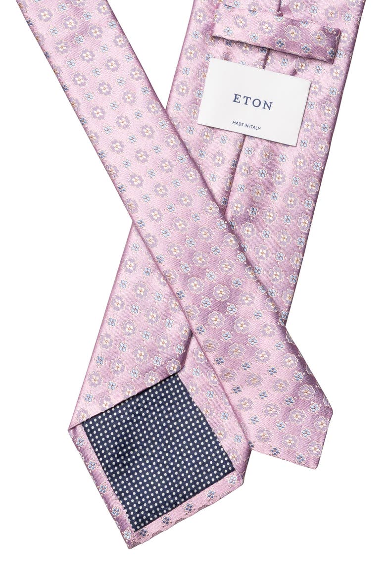 Floral Jacquard Silk Tie, Alternate, color, MEDIUM PINK