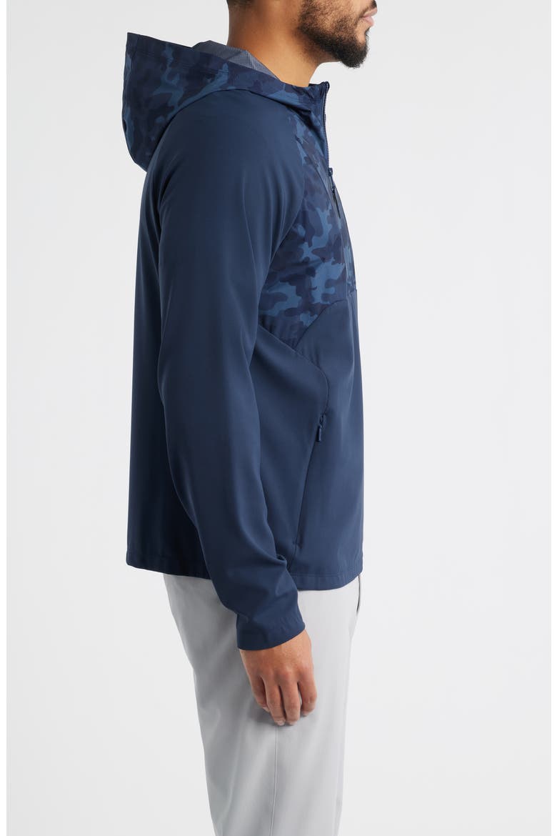 Hybrid Quarter Zip Golf Hoodie, Alternate, color, TWILIGHT CAMO