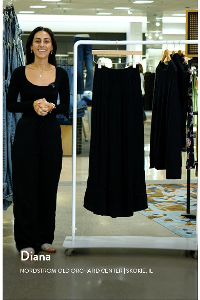 Lace Inset Maxi Skirt video