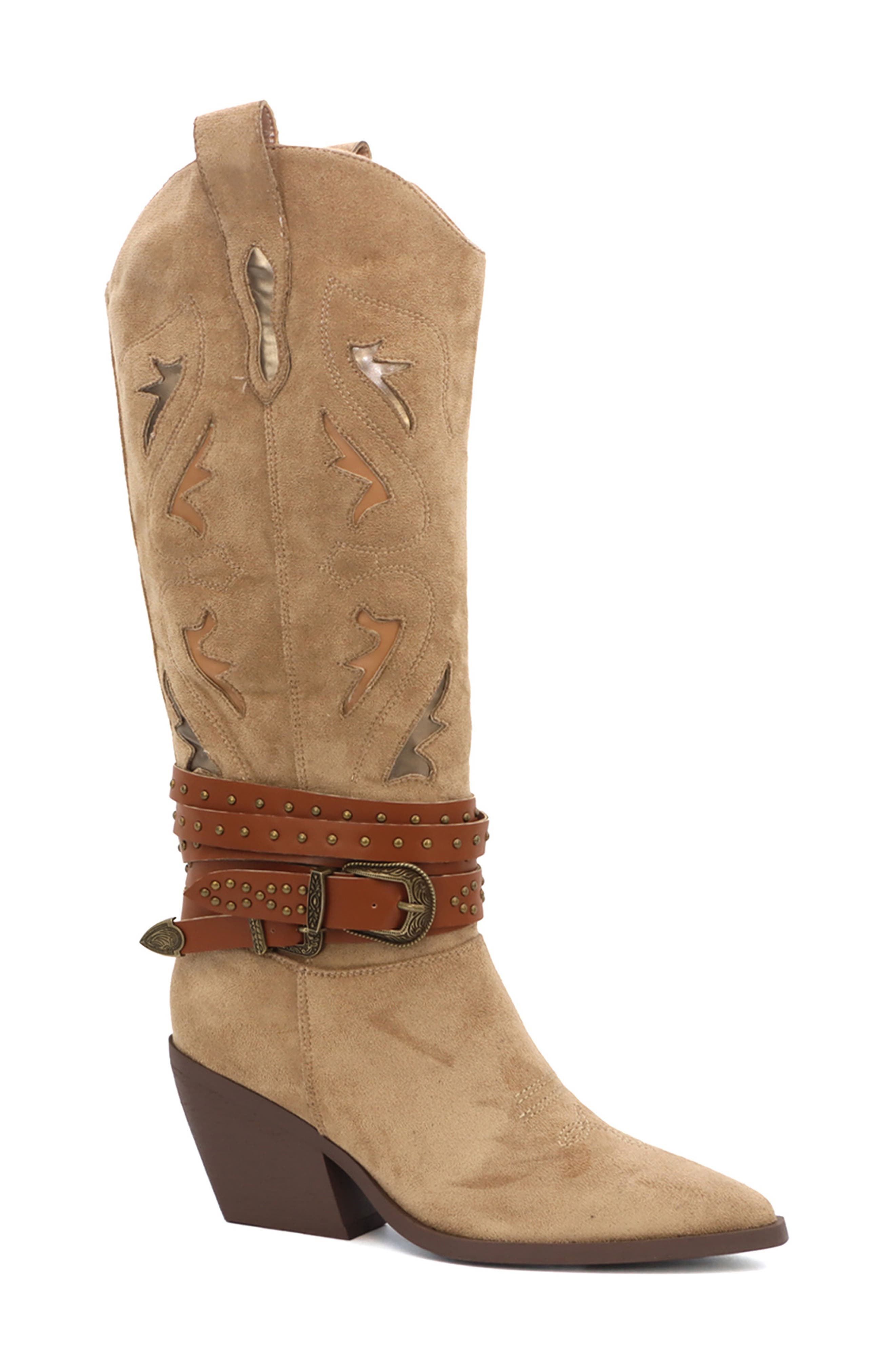 YOKI Gayle Wraparound Belt Western Boot