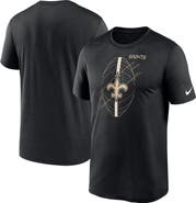 Nike Men's Nike  Black New Orleans Saints Legend Icon Performance T-Shirt
