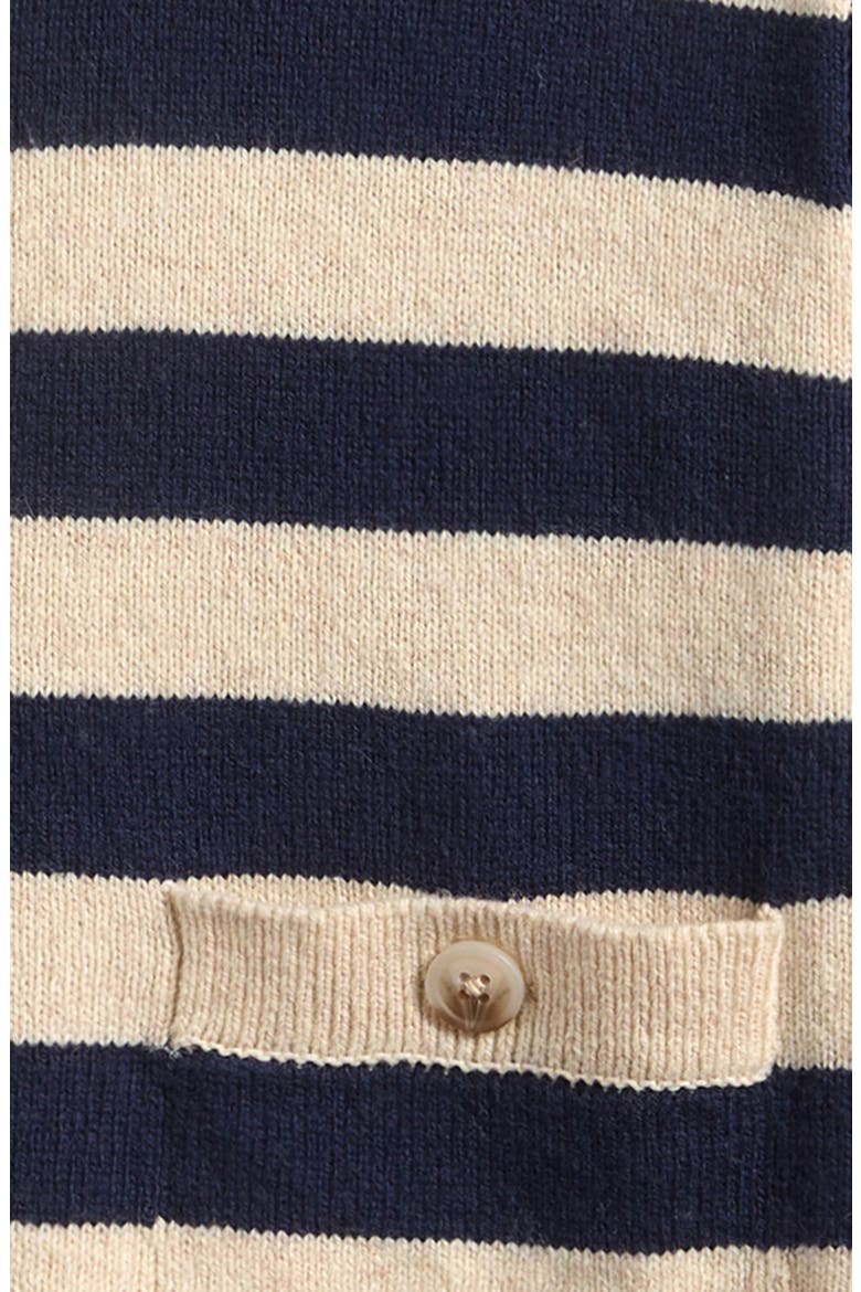 Kids' Thalia Cotton & Wool Blend Cardigan, Alternate, color, NAVY