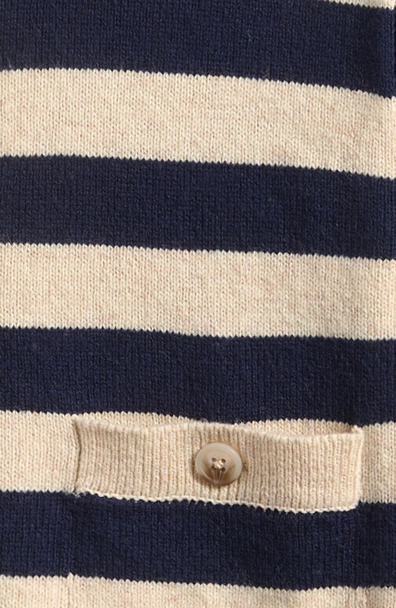 Reiss Kids' Thalia Cotton & Wool Blend Cardigan, Alternate, color, Navy