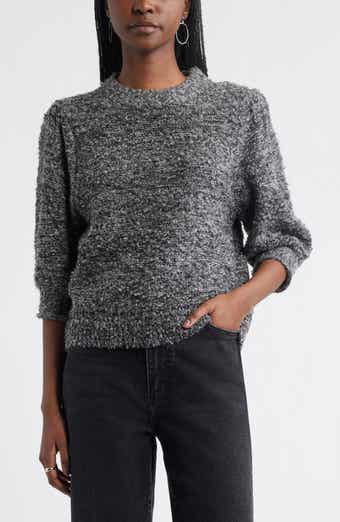 Treasure & Bond Elbow Sleeve Marled Sweater
