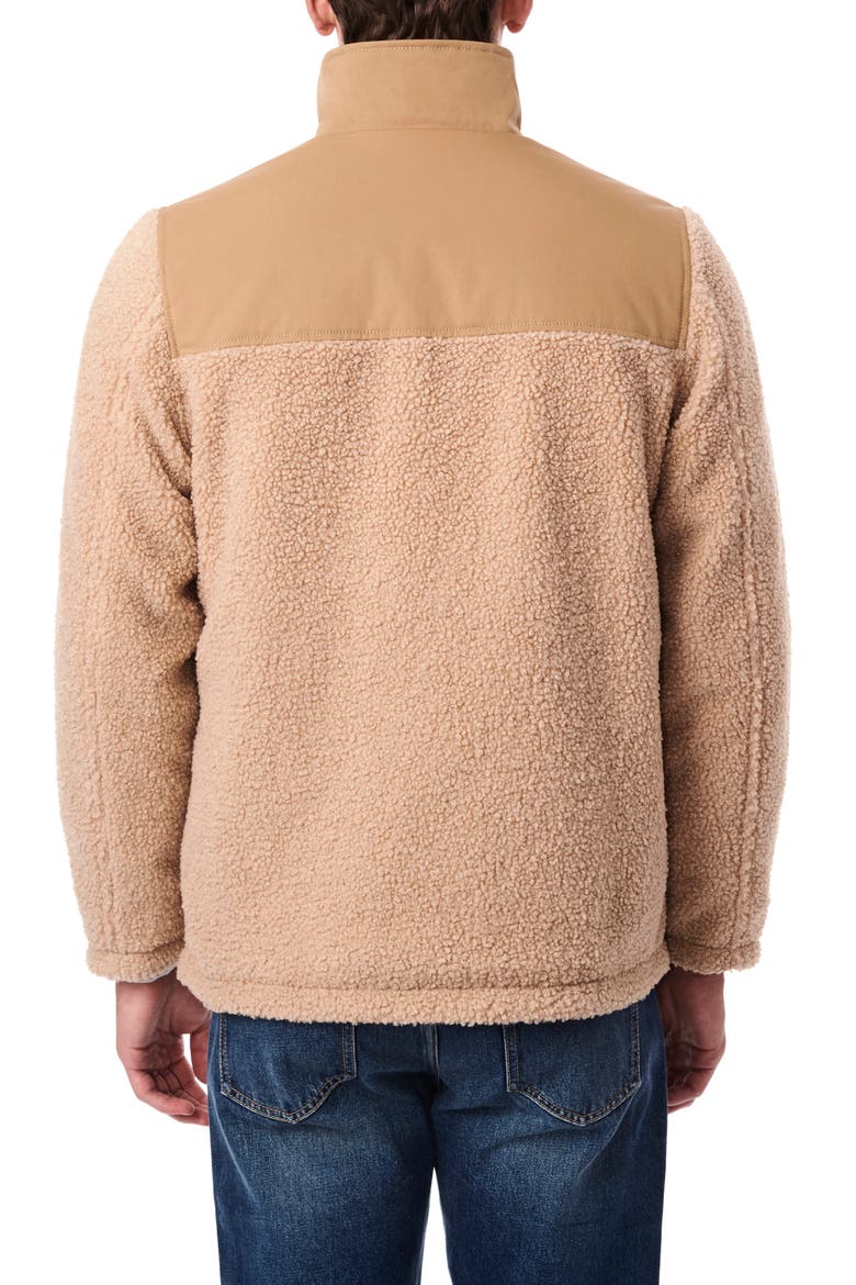 High Pile Fleece Insulated Technical Jacket, Alternate, color, TAN