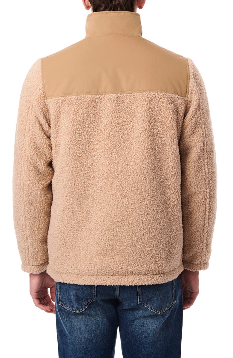 Bernardo High Pile Fleece Insulated Technical Jacket, Alternate, color, Tan