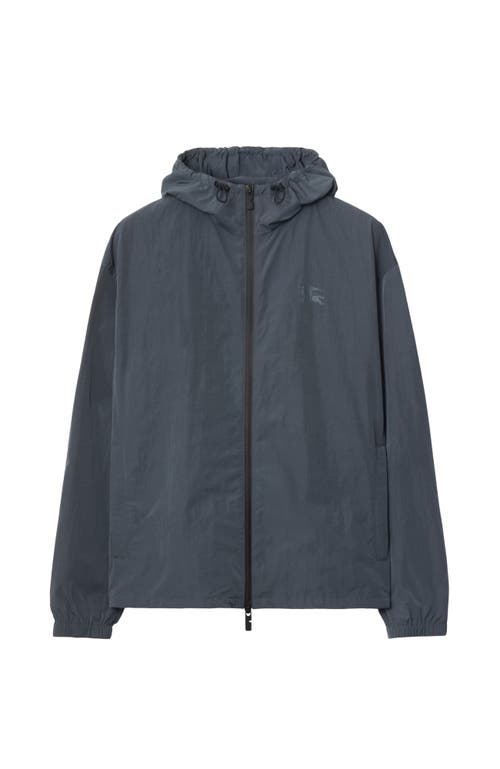 Burberry Ekd Badge Nylon Jacket In Magnet