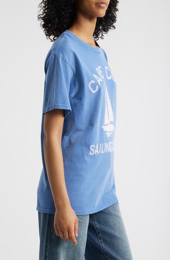 Cape Cod Sailing Cotton Graphic T-Shirt
