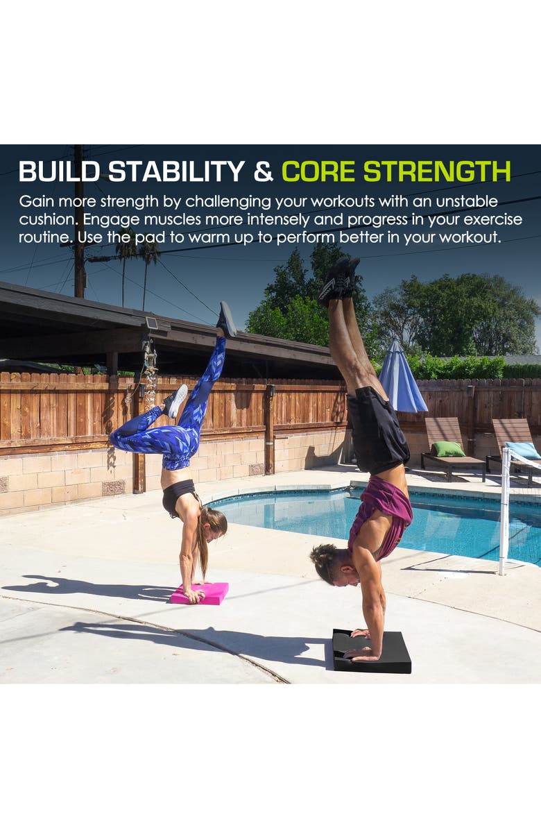 ProsourceFit Exercise Balance Pad, 18.75 x 15-in, Alternate, color, Black