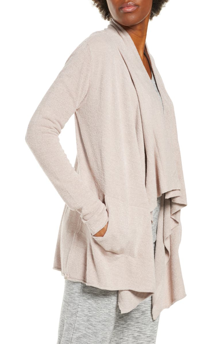 Barefoot Dreams<sup>®</sup> CozyChic<sup>™</sup> Ultra Lite High/Low Cardigan, Alternate, color, Faded Rose