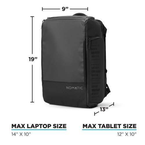 Nomatic Water Resistant Travel Backpack/gym Duffle 30l In Black