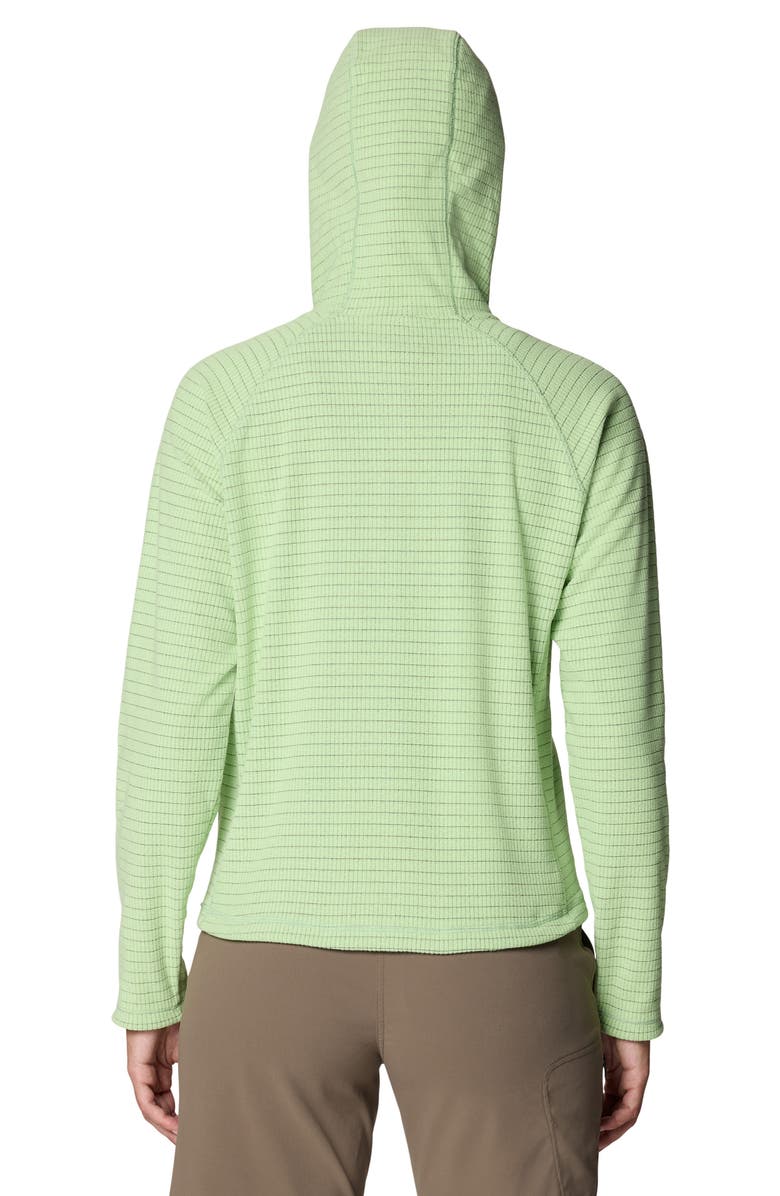 Mountain Hardwear Summit Grid Half Zip Hoodie, Alternate, color, Frozen In Lime