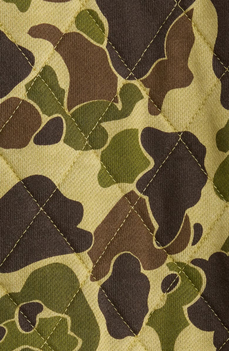 Carhartt Work In Progress Vista Quilted Hooded Jacket, Alternate, color, Camo Duck Green Garment Dyed