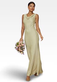 Maids to Measure Pandy Satin Cowl Bridesmaid Dress