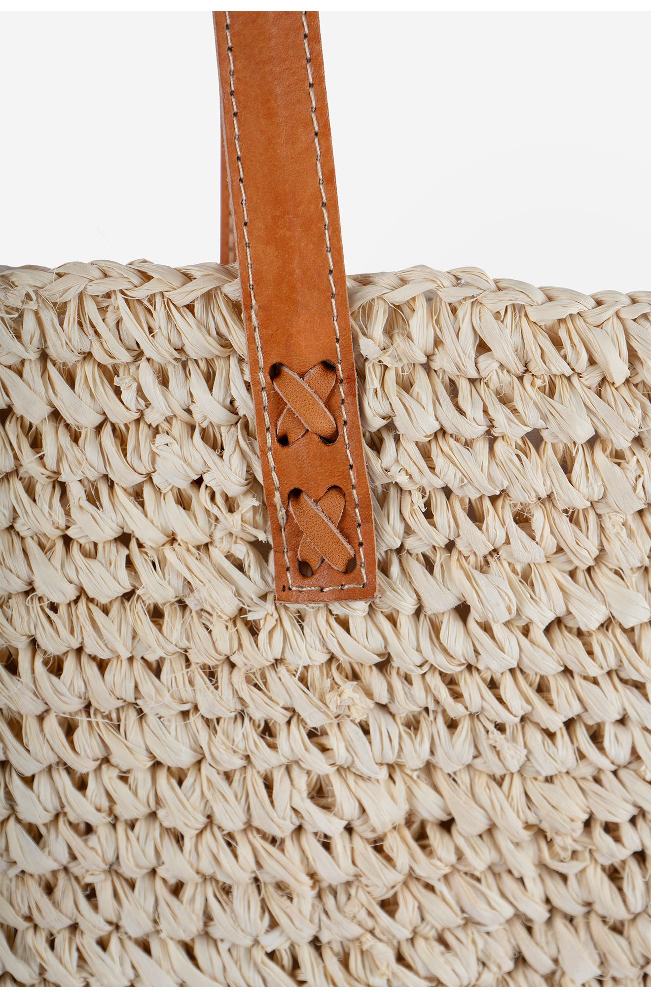Hamptons Raffia Tote, Alternate, color, WHITE
