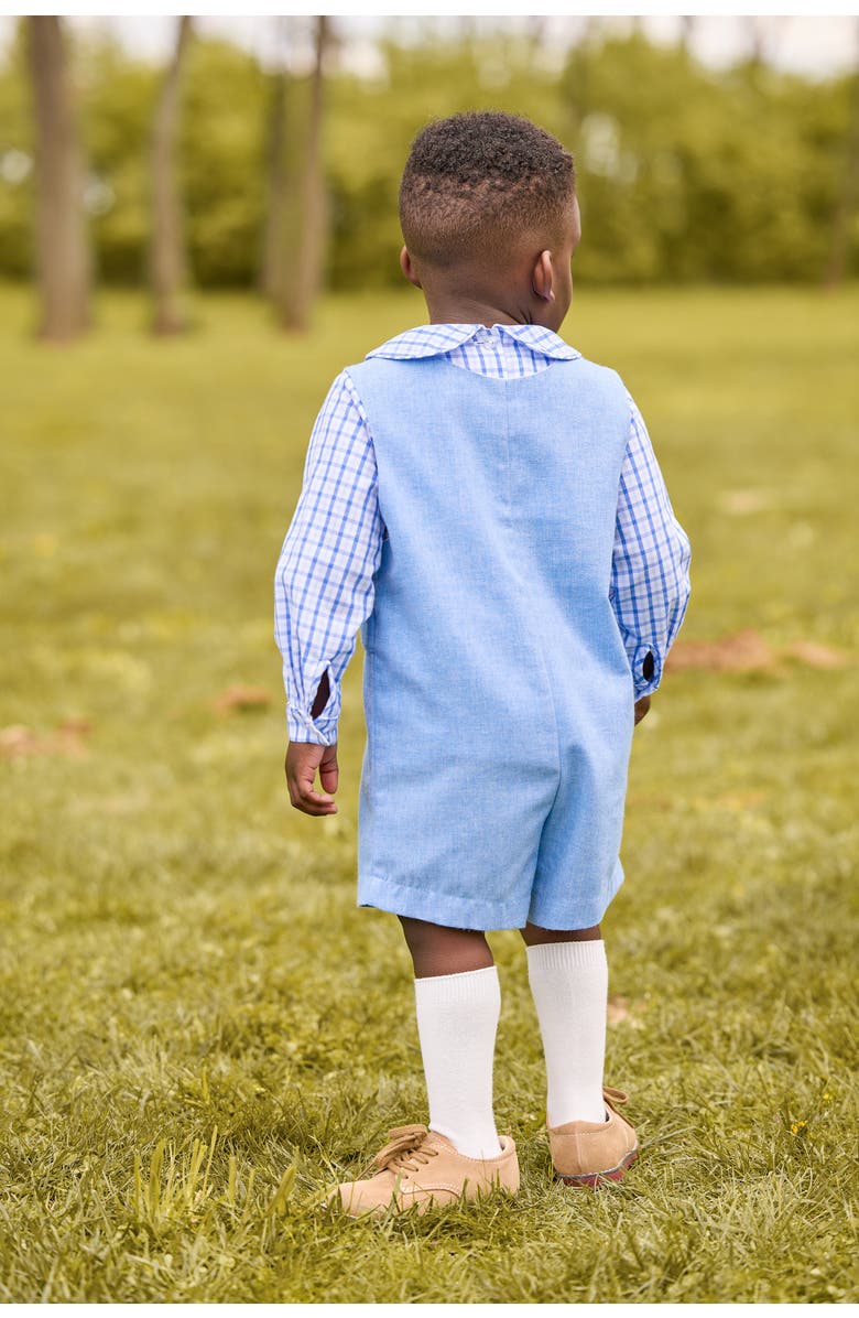 Little English Kids' Long Sleeve Peter Pan Shirt, Alternate, color, Woodberry Plaid